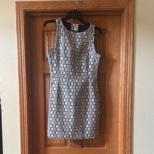 Banana Republic Black and White Halter Sheath Mini Dress